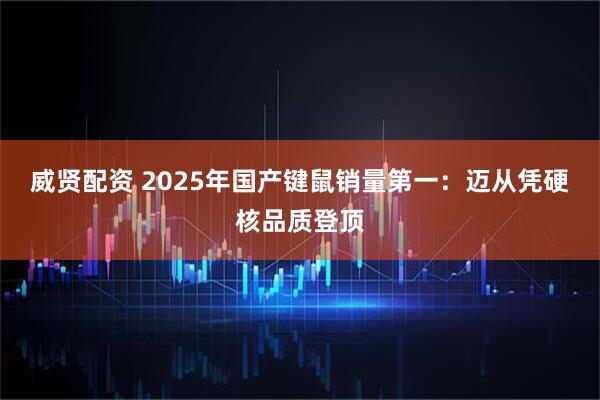 威贤配资 2025年国产键鼠销量第一:迈从凭硬核品质登顶